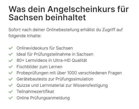 Pr&uuml;fungsfragen zur Fischerpr&uuml;fung in Sachsen